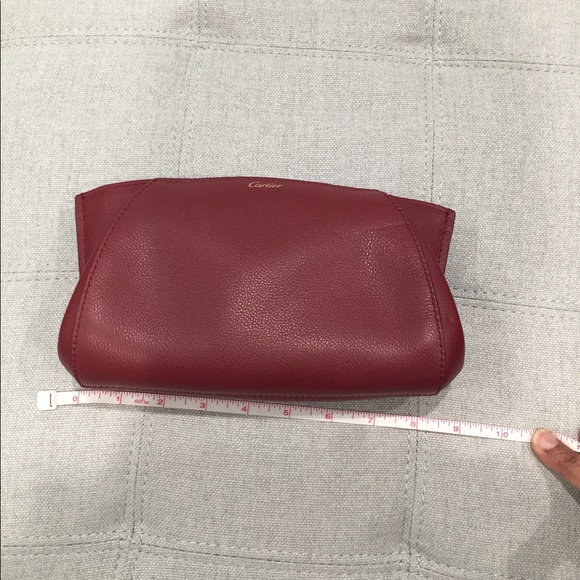 Authentic .Beautiful red with gold  Cartier purse - Picture 8 of 9